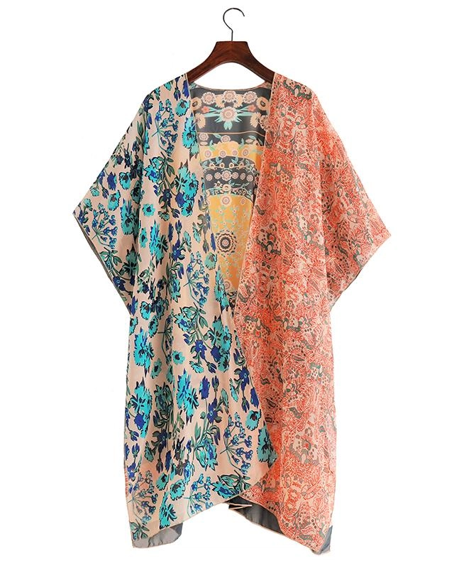 Kimono cache maillot noir bohème pour femmes – Image 5