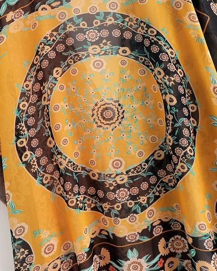 Kimono cache maillot noir bohème pour femmes – Image 6