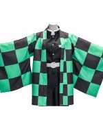 Kimono coréen manches chauve-souris vert