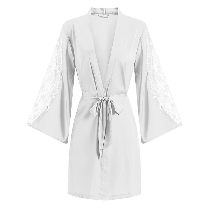 Kimono et nuisette à motif florale pour femme – Image 3