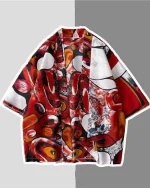 Kimono japonais rouge