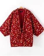 Kimono polaire à motifs fleurs