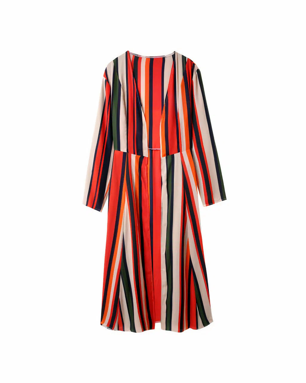 Long kimono cardigan rayé pour femmes – Image 5