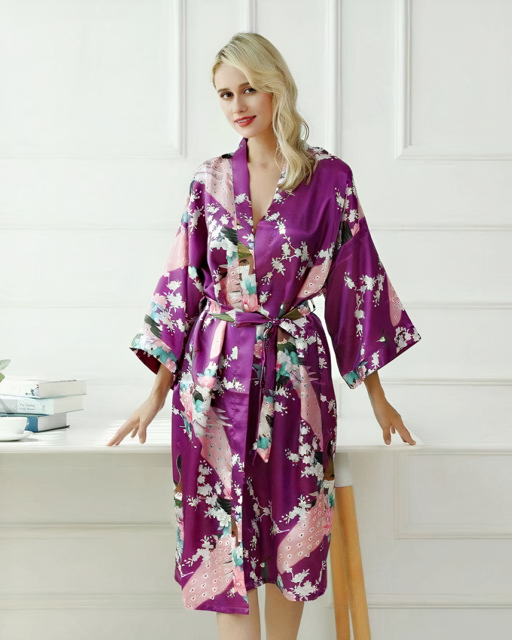 Peignoir kimono sexy pour femmes