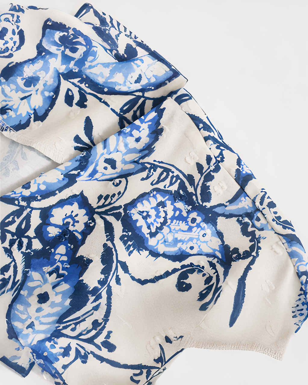 Robe kimono fleuri bleu pour femme – Image 4